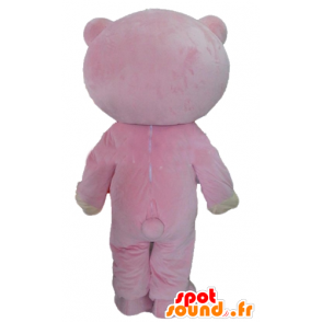 Mascotte d'ours en peluche rose et beige - MASFR22659 - Mascotte d'ours