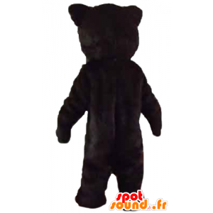 Mascot van zwarte beer en bruin, lucht gebrul - MASFR22663 - Bear Mascot