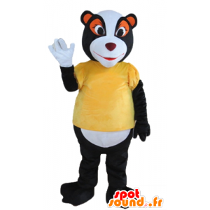 Mascot gambá, guaxinim preto, branco e laranja - MASFR22665 - Mascotes dos filhotes