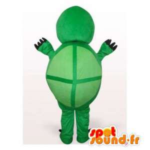 Mascotte de tortue jaune et verte. Costume de tortue - MASFR006516 - Mascottes Tortue