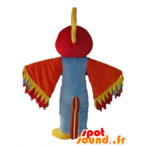 Mascot multicolored bird with feathers on the head - MASFR22694 - Mascot of birds