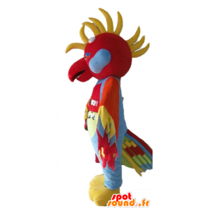 La mascota del pájaro multicolor con plumas en la cabeza - MASFR22694 - Mascota de aves