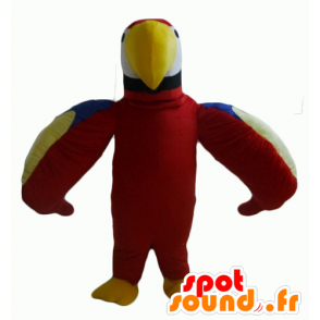 Maskot papoušek docela červené, zelené, modré a žluté - MASFR22699 - Maskoti papoušci