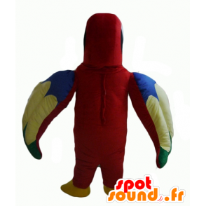 Mascot parrot pretty red, green, blue and yellow - MASFR22699 - Mascots of parrots