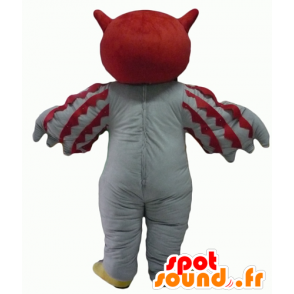 Mascot rode en witte uil, reuze - MASFR22702 - Mascot vogels