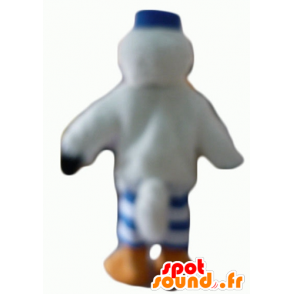 Mascot gaivota e cegonha com um boné e uma camisa - MASFR22706 - Mascotes do oceano