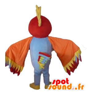 Mascot multicolored bird with feathers on the head - MASFR22710 - Mascot of birds
