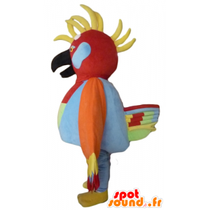 Mascot veelkleurige vogel met veren op het hoofd - MASFR22710 - Mascot vogels