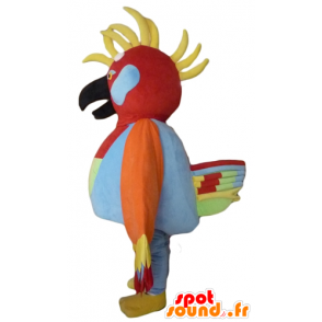 Mascot bunten Vogel mit Federn auf dem Kopf - MASFR22710 - Maskottchen der Vögel