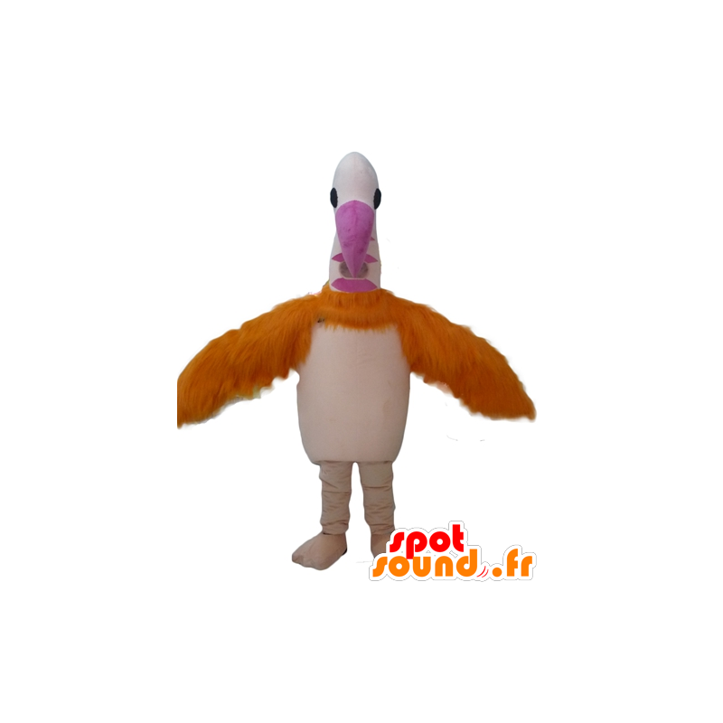 Flamingo mascotte, reuze struisvogel - MASFR22711 - Mascot vogels