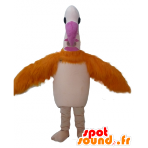 Flamingo mascot, giant ostrich - MASFR22711 - Mascot of birds