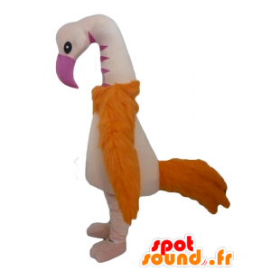 Flamingo mascot, giant ostrich - MASFR22711 - Mascot of birds