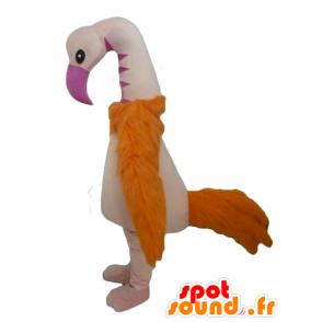 Flamingo mascot, giant ostrich - MASFR22711 - Mascot of birds