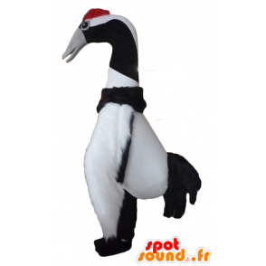 Stor maskot svart og hvit fugl, trekkfugl - MASFR22712 - Mascot fugler