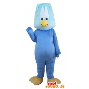 Mascot blauw kuiken, reus en grappige - MASFR22717 - Mascot vogels