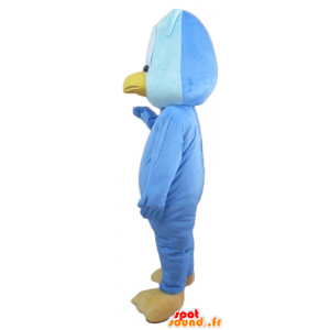 Mascotte d'oiseau, de poussin bleu, géant et drôle - MASFR22717 - Mascotte d'oiseaux