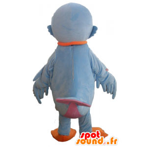 Mascotte Bluebird, arancio e rosa, molto carina - MASFR22718 - Mascotte degli uccelli