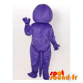 Lilla og grønn dinosaur maskot. Dinosaur Costume - Dinosaur maskoter - MASFR006519 - SpotSound.fr