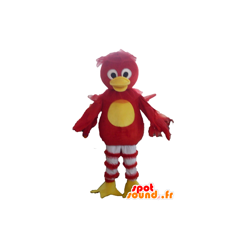 Mascot red bird, yellow and white, duck - MASFR22719 - Ducks mascot