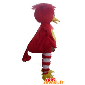 Maskotka czerwony ptak, żółty i biały kaczka - MASFR22719 - kaczki Mascot