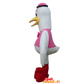 Mascot swan, stork, great white bird - MASFR22720 - Mascots Swan