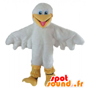 Mascot meeuw, wit en gele eend - MASFR22723 - Mascot eenden