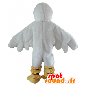 Måge maskot, hvid og gul and - Spotsound maskot kostume