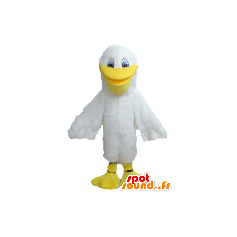 Mascot Gull, bílý a žlutý racek - MASFR22724 - Maskoti oceánu