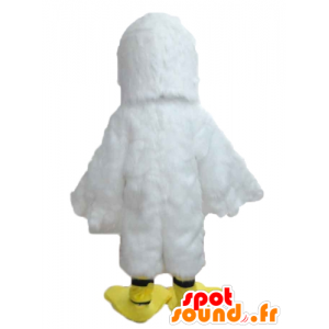Mascot Möwe, Möwe weiß und gelb - MASFR22724 - Maskottchen des Ozeans