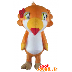 Parrot Maskottchen, Tukan, orange, weiß und gelb - MASFR22729 - Maskottchen der Papageien