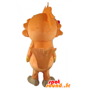 Parrot Mascot, toekan, oranje, wit en geel - MASFR22729 - mascottes papegaaien