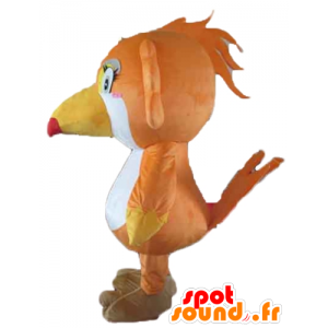 Mascotte de perroquet, de toucan, orange, blanc et jaune - MASFR22729 - Mascottes de perroquets