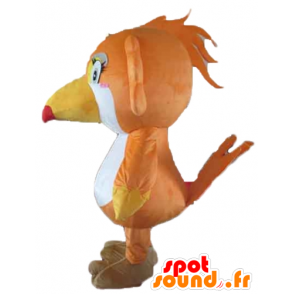Papagaio Mascot, tucano, laranja, branco e amarelo - MASFR22729 - mascotes papagaios