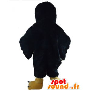 Mascot raven svart og gult, gigantiske myke - MASFR22733 - Mascot fugler
