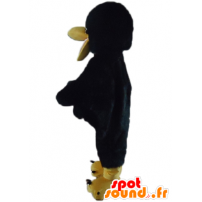 Mascot raven svart og gult, gigantiske myke - MASFR22733 - Mascot fugler