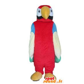 Gigante multicolore pappagallo mascotte - MASFR22738 - Mascotte di pappagalli
