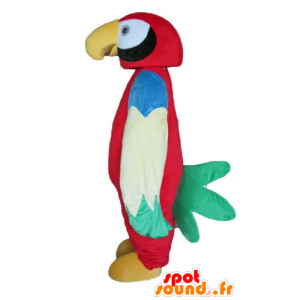 Gigante multicolore pappagallo mascotte - MASFR22738 - Mascotte di pappagalli