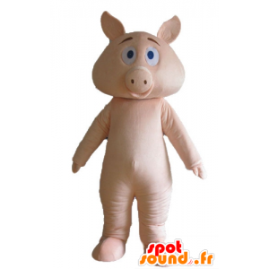 Mascotte de cochon rose,...