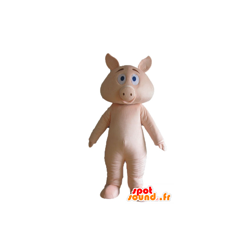 Pink gris maskot, fuldt tilpasselig - Spotsound maskot kostume