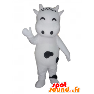 Mascotte de vache blanche...