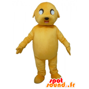 Yellow Dog Mascot, giant and impressive - MASFR22809 - Dog mascots