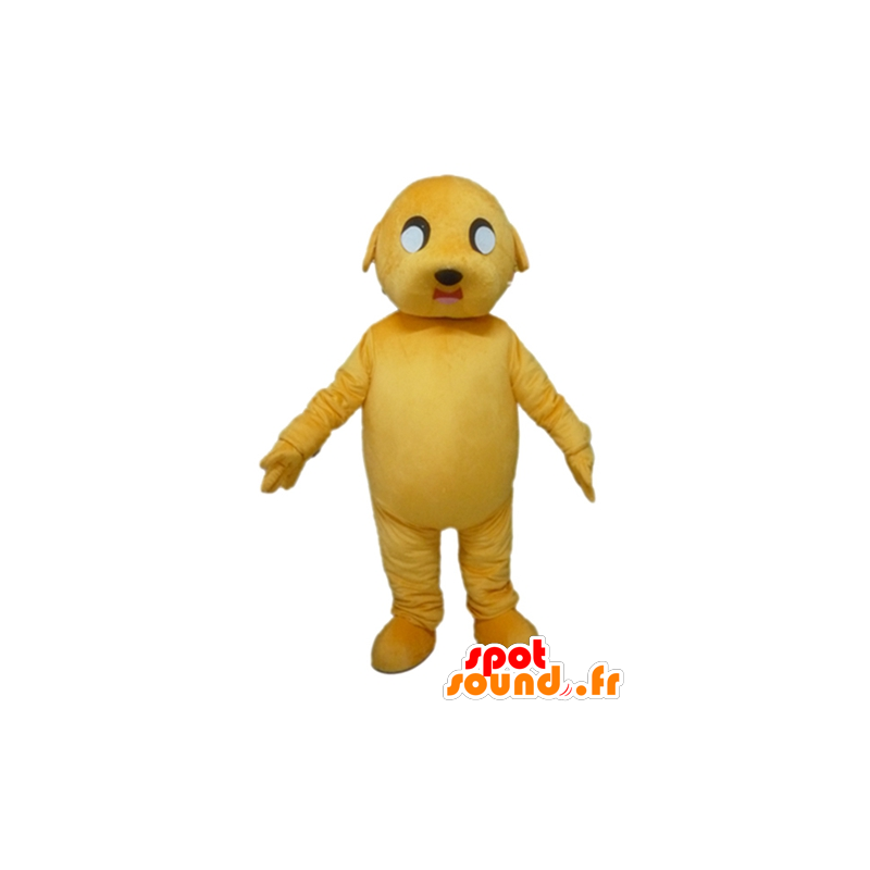 Κίτρινο σκυλί μασκότ, γίγαντας και εντυπωσιακή - MASFR22809 - Μασκότ Dog