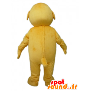 Mascotte de chien jaune, géant et impressionnant - MASFR22809 - Mascottes de chien