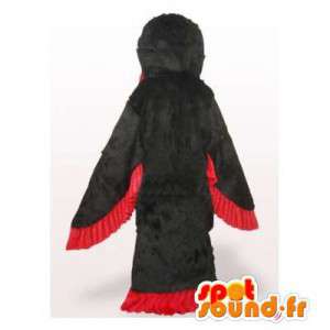 Maskot rød og sort fugl. Eagle Costume - Fuglemaskot - MASFR006528 - SpotSound.fr