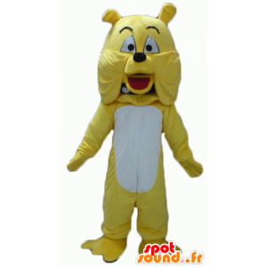 Bulldog mascot, yellow and white dog, giant - MASFR22816 - Dog mascots