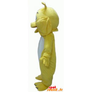 Bulldog mascot, yellow and white dog, giant - MASFR22816 - Dog mascots