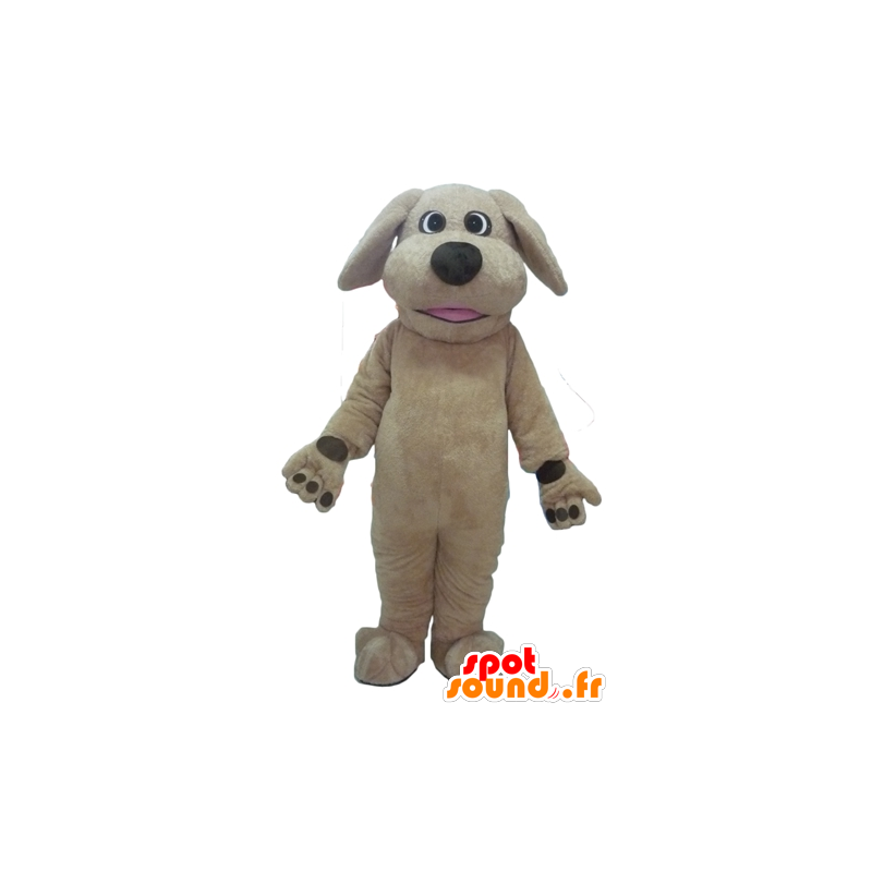 Maskot velký hnědý pes, plně přizpůsobitelný - MASFR22819 - psí Maskoti
