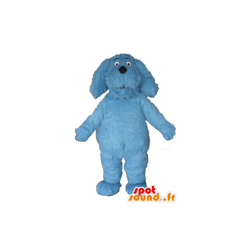 Blue Dog Mascot, todo peludo, impressionante - MASFR22820 - Mascotes cão