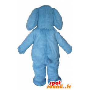 Blue Dog Mascot, all hairy, impressive - MASFR22820 - Dog mascots