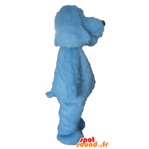 Blue Dog Mascot, all hairy, impressive - MASFR22820 - Dog mascots